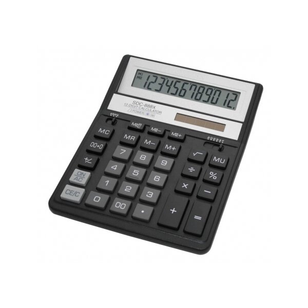 Калькулятор бухгалтерський настільний CITIZEN SDC-888XBK від компанії Оптово-роздрібний магазин канцтоварів «ШКОЛЯРИК» - фото 1