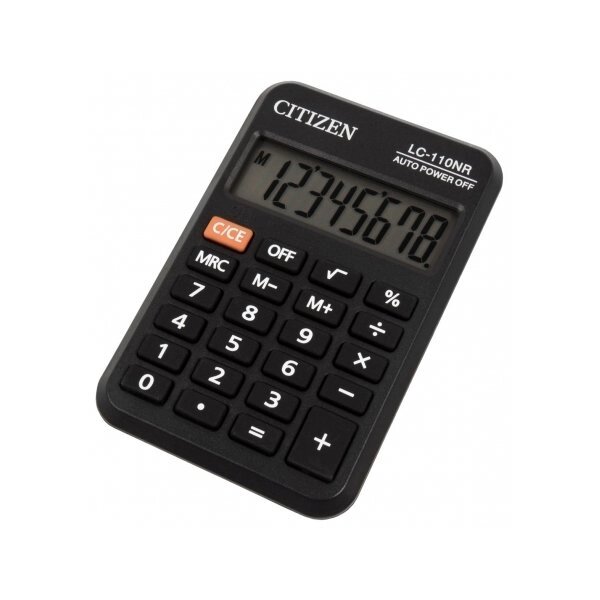 Калькулятор кишеньковий CITIZEN LC-110 NR від компанії Оптово-роздрібний магазин канцтоварів «ШКОЛЯРИК» - фото 1