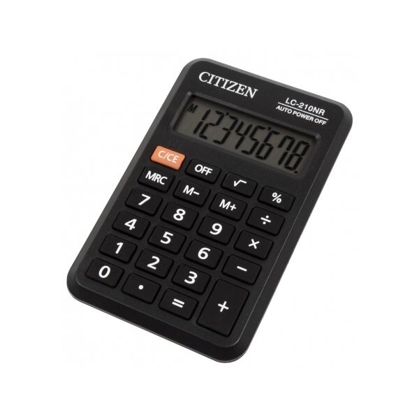 Калькулятор кишеньковий CITIZEN LC-210 NR від компанії Оптово-роздрібний магазин канцтоварів «ШКОЛЯРИК» - фото 1