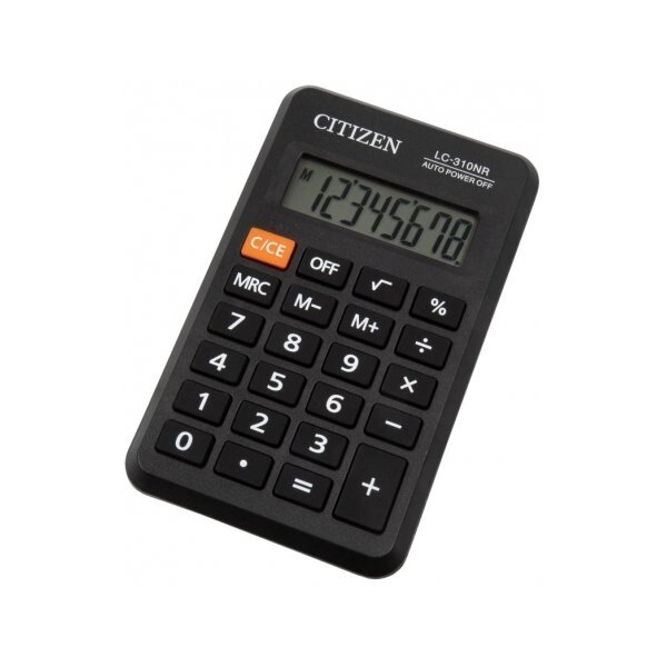 Калькулятор кишеньковий CITIZEN LC-310 NR від компанії Оптово-роздрібний магазин канцтоварів «ШКОЛЯРИК» - фото 1