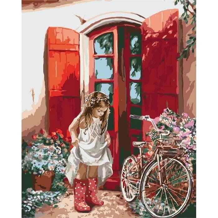 Картина за номерами "Маленька принцеса" ідейки полотно на підрамнику 40x50см КНО2324 від компанії Оптово-роздрібний магазин канцтоварів «ШКОЛЯРИК» - фото 1