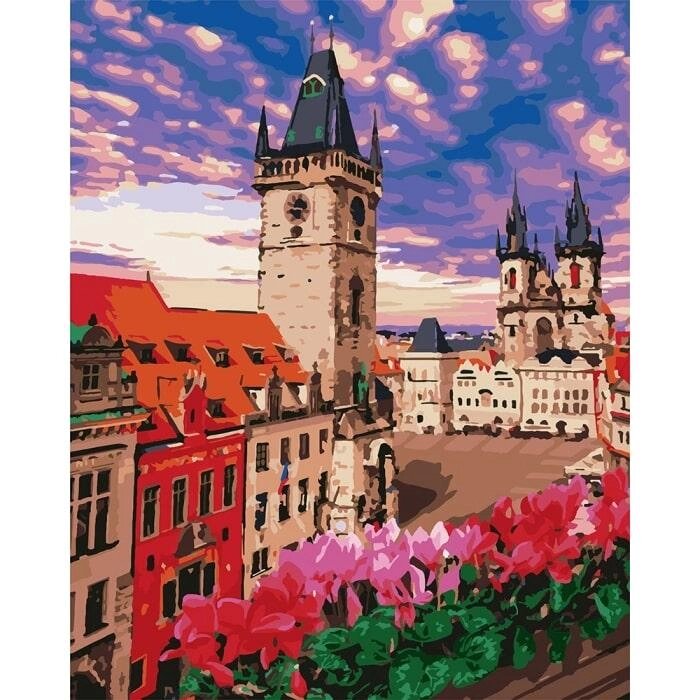 Картина за номерами "Неймовірна Прага" ідейки полотно на підрамнику 40x50см КНО3574 від компанії Оптово-роздрібний магазин канцтоварів «ШКОЛЯРИК» - фото 1