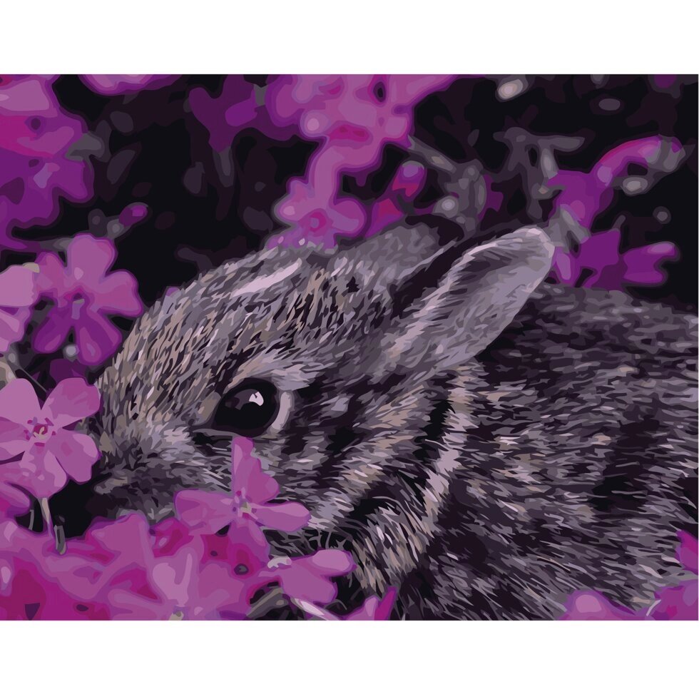 Картина за номерами Strateg Кролик в кольорах, 40х50 см від компанії Оптово-роздрібний магазин канцтоварів «ШКОЛЯРИК» - фото 1