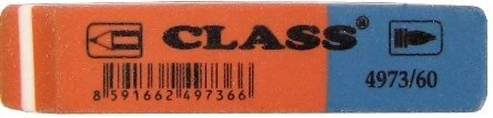 Ластик комбінований синьо-червоний 4973/60 Class від компанії Оптово-роздрібний магазин канцтоварів «ШКОЛЯРИК» - фото 1