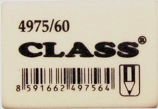 Ластик м'який білий 4975/60 ​​Class від компанії Оптово-роздрібний магазин канцтоварів «ШКОЛЯРИК» - фото 1
