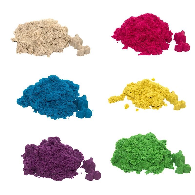 Magic sand - MIX 6 кольорів, 1 кг в пакеті (39200) від компанії Оптово-роздрібний магазин канцтоварів «ШКОЛЯРИК» - фото 1