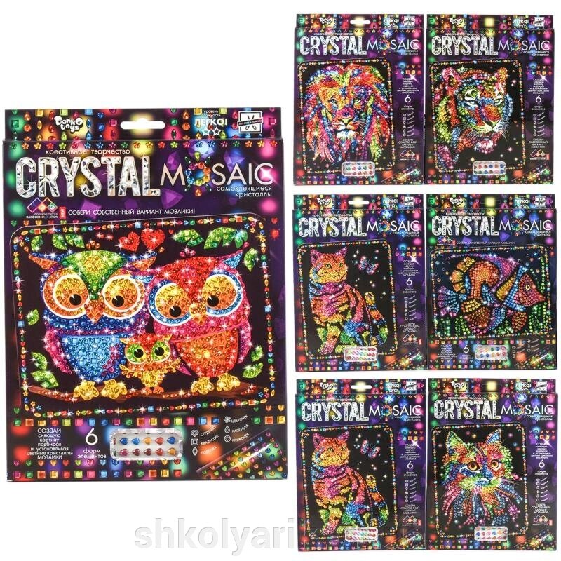Набір для творчості "Crystal mosaic" від компанії Оптово-роздрібний магазин канцтоварів «ШКОЛЯРИК» - фото 1