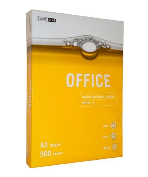 Офісний папір Smart Line Office A4 клас С 500 аркушів від компанії Оптово-роздрібний магазин канцтоварів «ШКОЛЯРИК» - фото 1