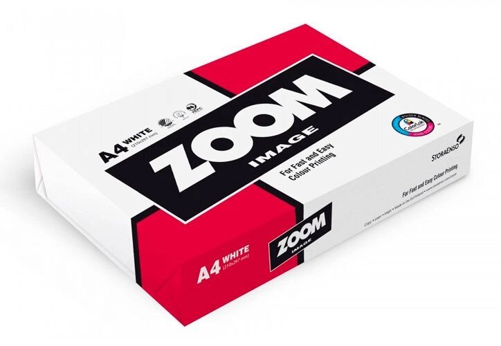 Офісний папір Zoom Image A4 клас А 500 аркушів від компанії Оптово-роздрібний магазин канцтоварів «ШКОЛЯРИК» - фото 1