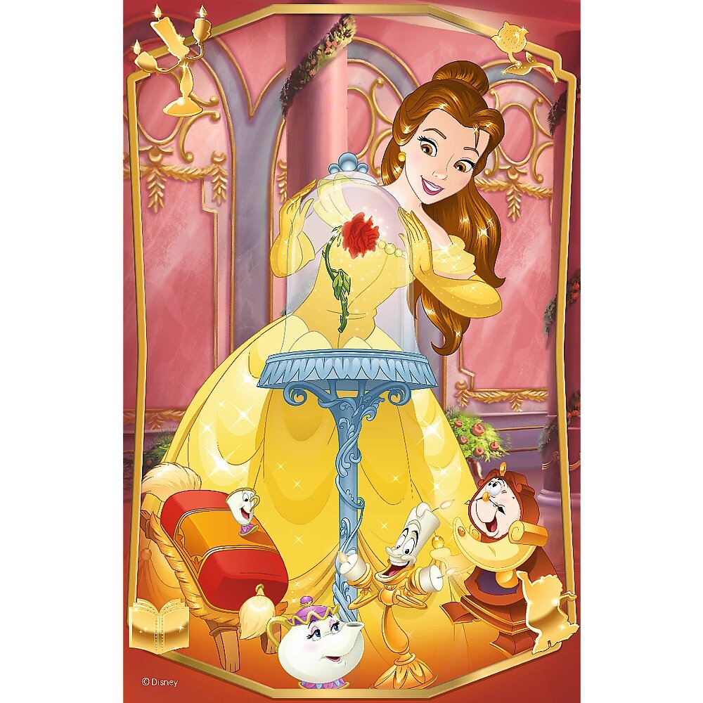Пазли - (54 елм. Міні) - "Чарівні принцесиі" / Дісней принцеси від компанії Оптово-роздрібний магазин канцтоварів «ШКОЛЯРИК» - фото 1