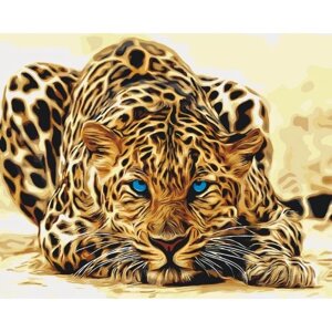 Картина за номерами "Дика кішка" ідейки полотно на підрамнику 40x50см КНО2450