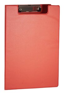 Папка-планшет з кліпом А4 PVC червоний 4-258 4Office синій