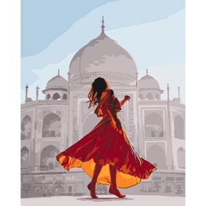 Картина за номерами "Перлина Індії" ідейки полотно на підрамнику 40x50см КНО4639