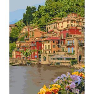 Картина за номерами "Набережна Італії" ідейки полотно на підрамнику 40x50см КНО2259