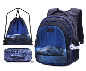Шкільний рюкзак для хлопчика SkyName R2-181 Full Set