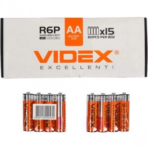 Батарейка Videx R6P / AA 4pcs SHRINK