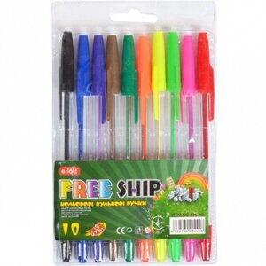 Набір ручок масляних "Ellott" 936 10 кольорів