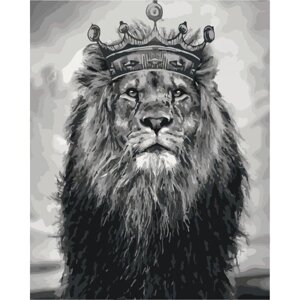 Картина за номерами "Король Лев" ідейки полотно на підрамнику 40x50см КНО4079