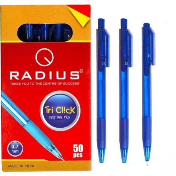 Ручка &quot;Tri Click&quot; RADIUS тонована синя - вибрати