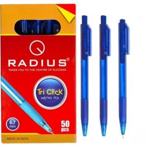 Ручка "Tri Click" RADIUS тонована синя