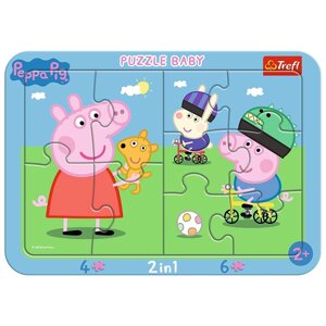 Пазли - «Пазли з дитячими рамками» - Happy Peppa Pig