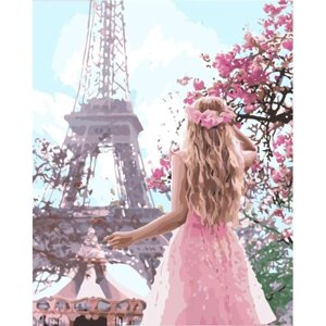 Картина за номерами "Закохана в Париж 2" ідейки полотно на підрамнику 40x50см КНО4568