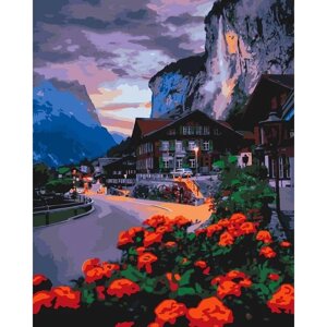 Картина за номерами "Літо в Швейцарії" ідейки полотно на підрамнику 40x50см КНО2262