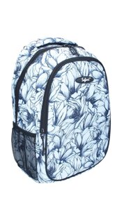 Ранець-рюкзак 2 отд., 43 * 30 * 18см 600D PL, білий з чорним Safari 97014