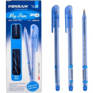 Ручка масляна MY-PEN синя зелений