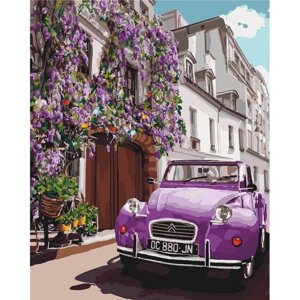 Картина за номерами "Чарівний Париж" ідейки полотно на підрамнику 40x50см КНО3556