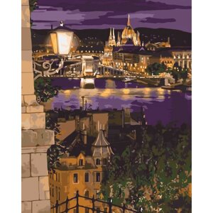 Картина за номерами "Магічні фарби Будапешта" ідейки полотно на підрамнику 40x50см КНО3534