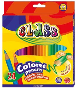 Олівці кольорові 24 кольори PREMIUM 1624 Class