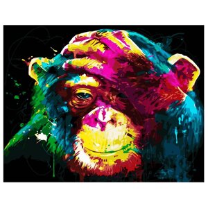 Картина за номерами Поп-арт: Яскрава мавпочка (VA-2051)