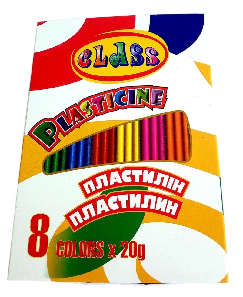 Пластилін 8 кольорів 160гр. 7622 Class від компанії Оптово-роздрібний магазин канцтоварів «ШКОЛЯРИК» - фото 1