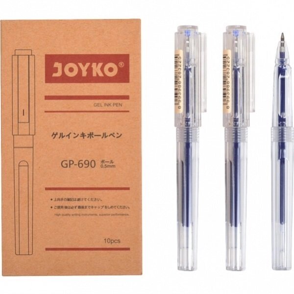 Ручка гелева GP-690 JOYKO синя від компанії Оптово-роздрібний магазин канцтоварів «ШКОЛЯРИК» - фото 1