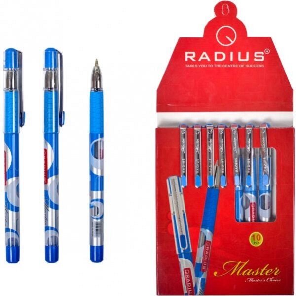 Ручка "Master" RADIUS синя від компанії Оптово-роздрібний магазин канцтоварів «ШКОЛЯРИК» - фото 1