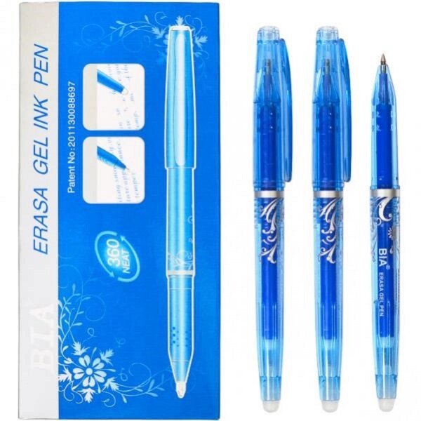 Ручка В6 "пише-стирає" синя від компанії Оптово-роздрібний магазин канцтоварів «ШКОЛЯРИК» - фото 1