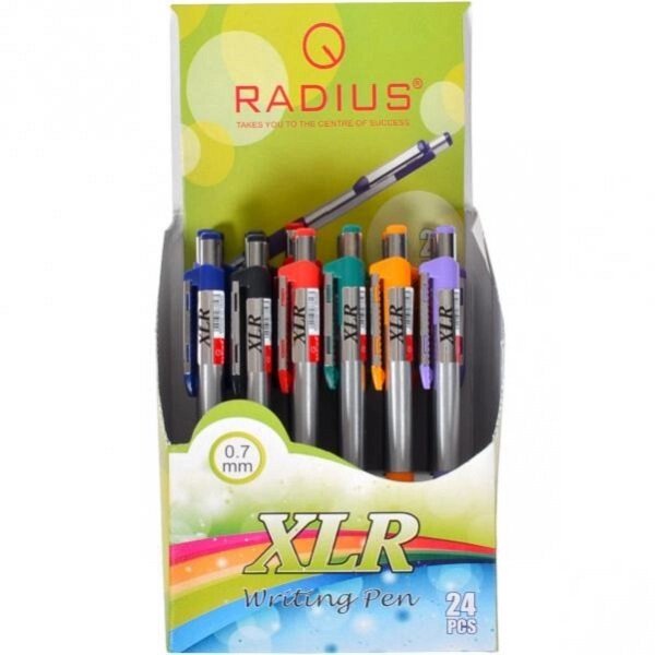 Ручка "XLR" RADIUS синя від компанії Оптово-роздрібний магазин канцтоварів «ШКОЛЯРИК» - фото 1