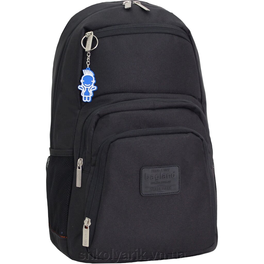 Рюкзак для ноутбука Bagland Freestyle 21 л. чорний (0011966) від компанії Оптово-роздрібний магазин канцтоварів «ШКОЛЯРИК» - фото 1
