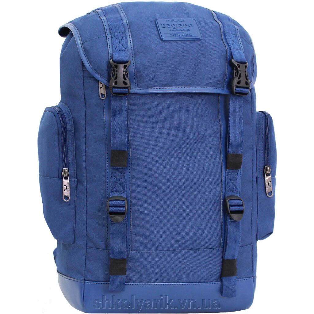 Рюкзак для ноутбука Bagland Palermo 25 л. синій (0017966) від компанії Оптово-роздрібний магазин канцтоварів «ШКОЛЯРИК» - фото 1