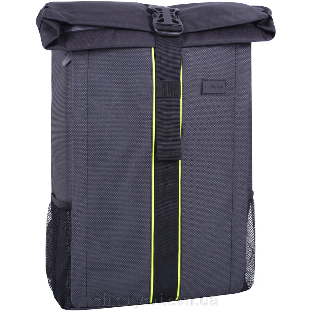 Рюкзак для ноутбука Bagland Roll 21 л. чорний (00156169) від компанії Оптово-роздрібний магазин канцтоварів «ШКОЛЯРИК» - фото 1