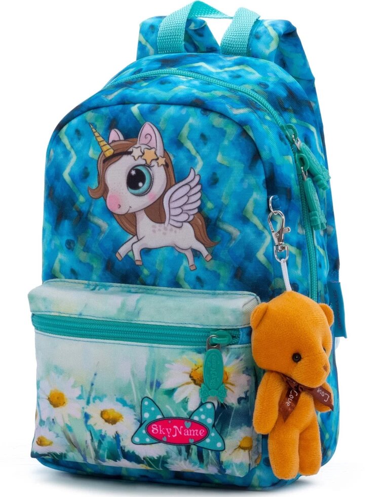 Рюкзак дошкільний для дівчаток SkyName 1101 від компанії Оптово-роздрібний магазин канцтоварів «ШКОЛЯРИК» - фото 1