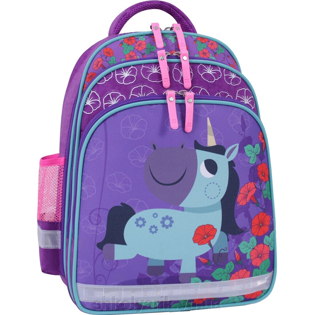Рюкзак шкільний Bagland Mouse 339 фіолетовий 498 (0051370) від компанії Оптово-роздрібний магазин канцтоварів «ШКОЛЯРИК» - фото 1