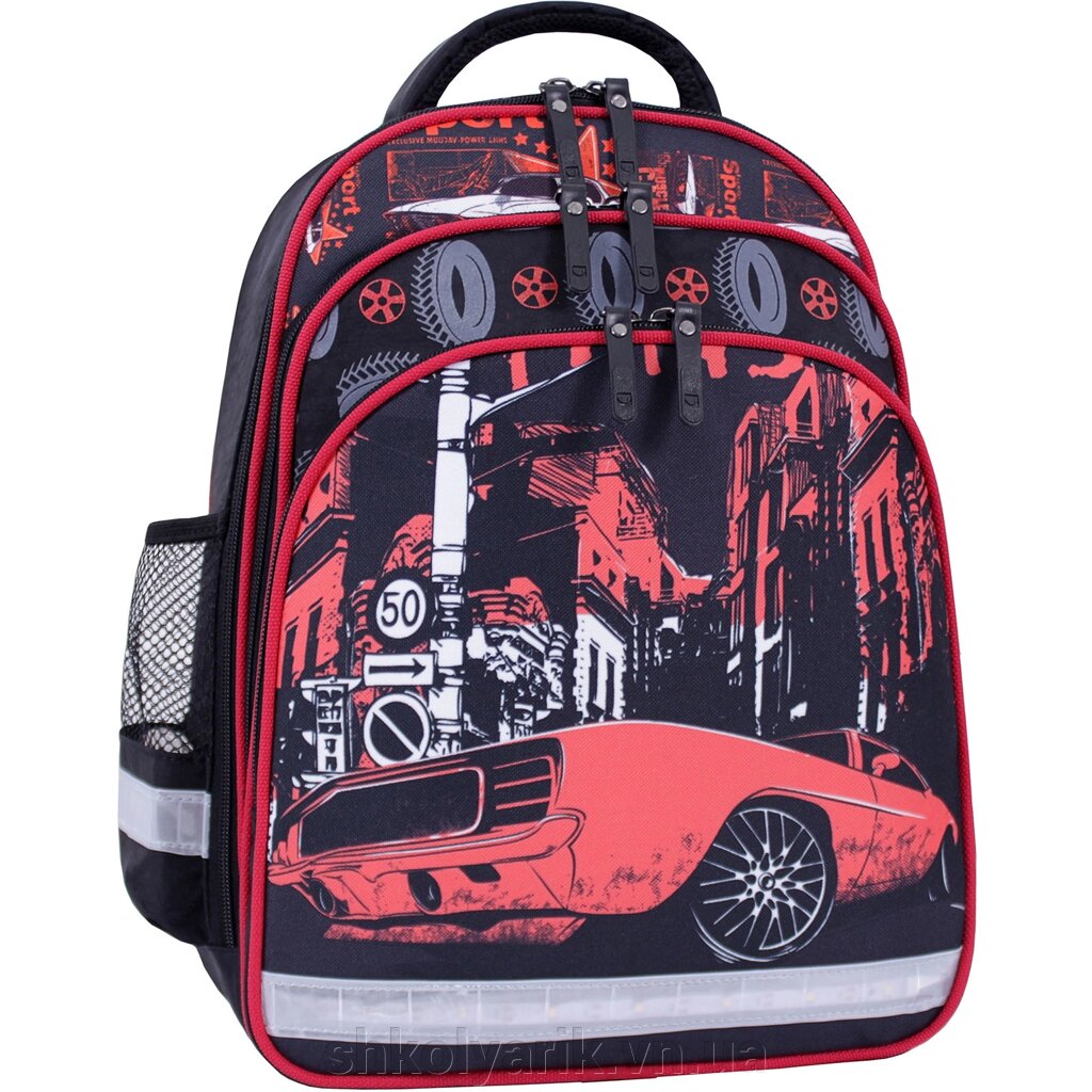 Рюкзак шкільний Bagland Mouse чорний 568 (0051370) від компанії Оптово-роздрібний магазин канцтоварів «ШКОЛЯРИК» - фото 1