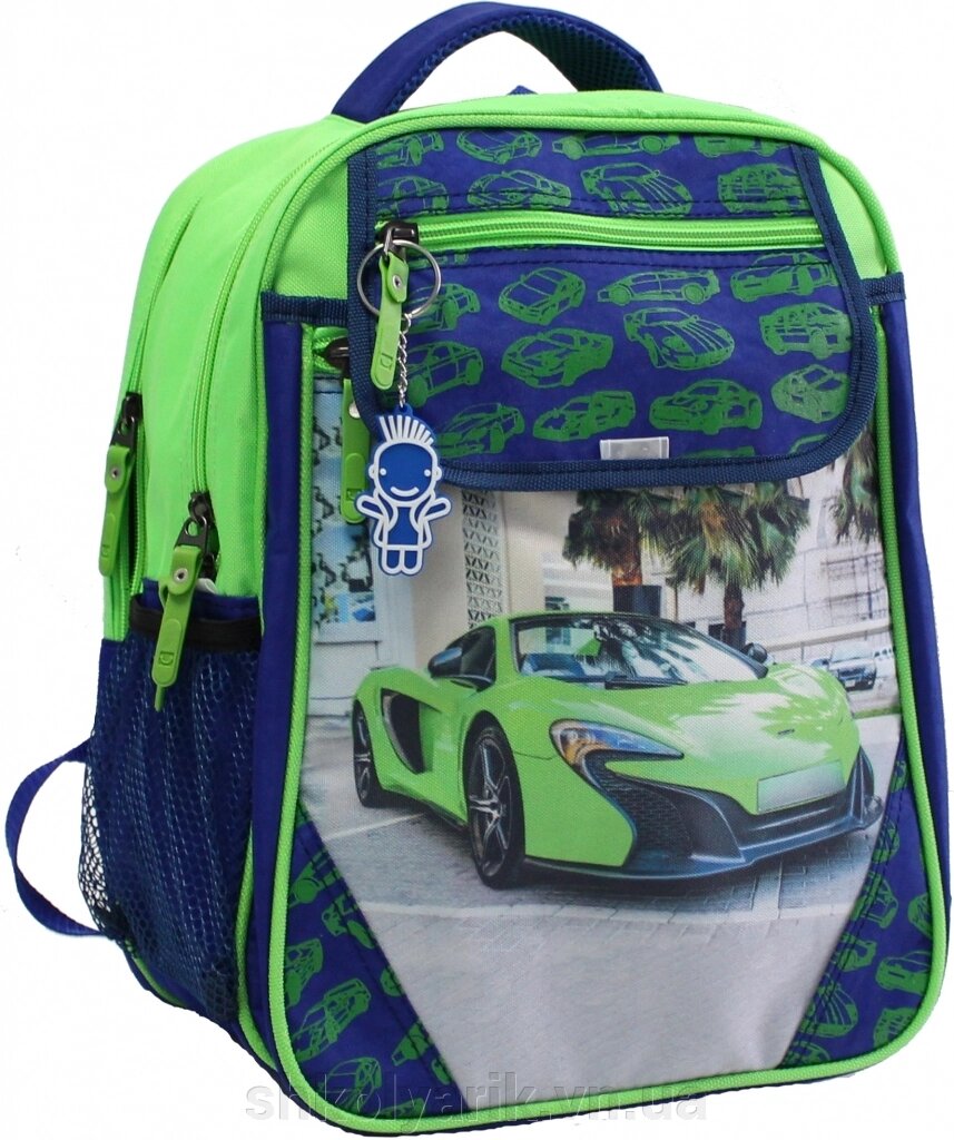 Рюкзак шкільний Bagland Відмінник 20 л. електрик (зелена машина 20) (0058070) від компанії Оптово-роздрібний магазин канцтоварів «ШКОЛЯРИК» - фото 1