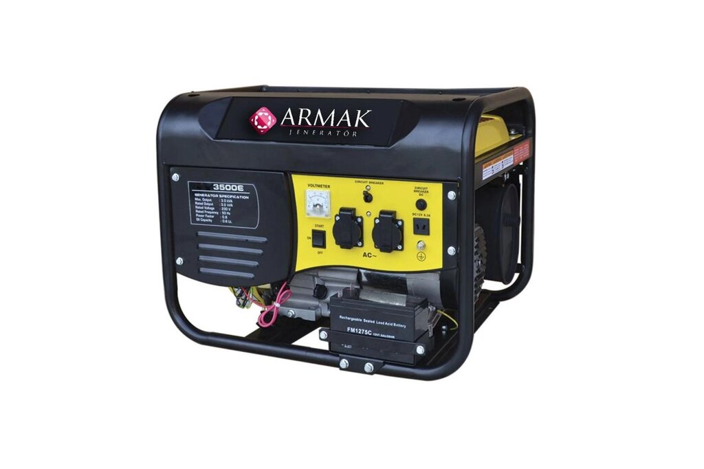 Бензиновий генератор Armak AJ3800E 230В від компанії Станмастер - фото 1