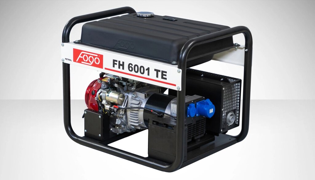 FOGO Генератор FH6001TE 1ф-5,6 кВт, двиг. Honda, бак-45л, електричн. старт від компанії Станмастер - фото 1