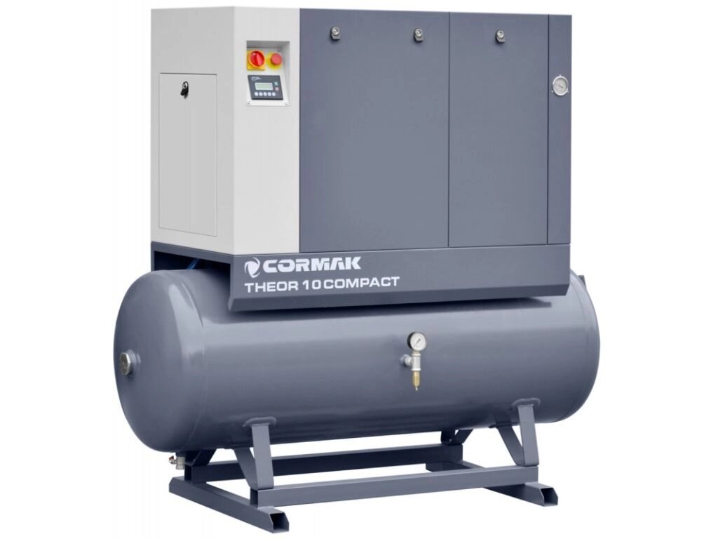 Комплект CORMAK THEOR 20 INVERTER Compact (гвинтовий компресор THEOR20, осушувач повітря N20S, бак 500л) від компанії Станмастер - фото 1