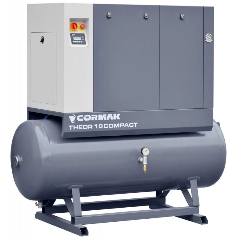 Комплект CORMAK THEOR 20 INVERTER Compact (винтовой компрессор THEOR20, осушитель воздуха N20S, бак 500л) від компанії Станмастер - фото 1