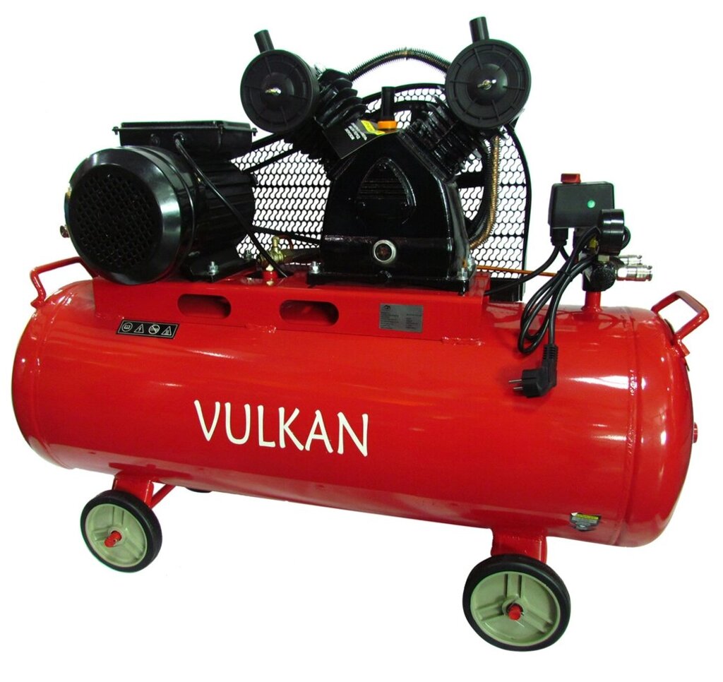 Компресор повітряний Vulkan IBL 2070E-220-100 ремінною 2.2 кВт від компанії Станмастер - фото 1